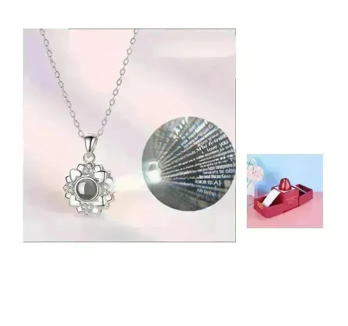 Hot Valentine's Day Gifts Metal Rose Jewelry Gift Box Necklace For Wedding Girlfriend Necklace Gifts - EX-STOCK CANADA