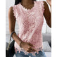 Elegant Women Summer Flowers Lace Blouse top - EX-STOCK CANADA