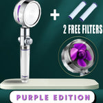 Shower Head Water Saving Flow 360 Degrees Rotating With Small Fan ABS Rain High Pressure Spray Nozzle Bathroom Accessories EX-STOCK Canada 