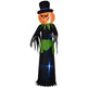 8ft Halloween Inflatable Pumpkin Head Ghost In A Hat, Outdoor Blow-Up Decoration With LED Lights For Yard Display EX-STOCK Canada 