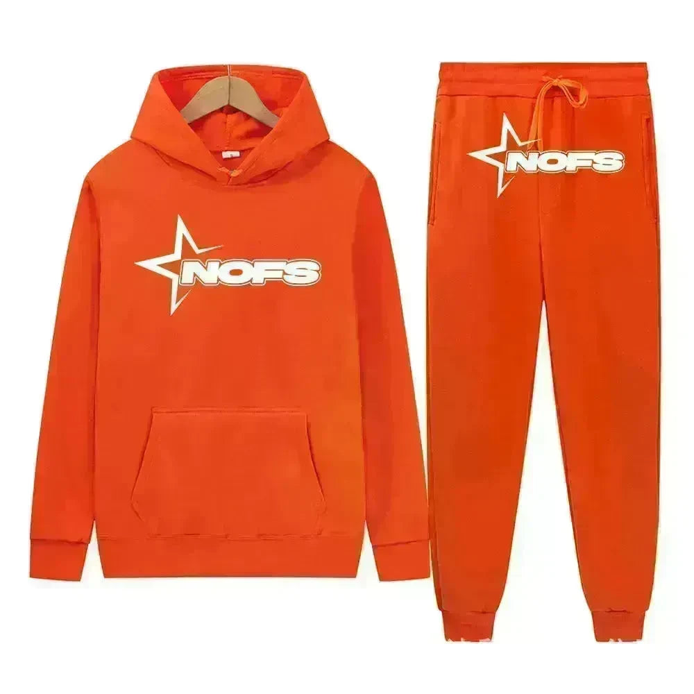 2 pcs Gothic Punk Rock Streetwear Hoodie Outfit set Unisex - EX-STOCK CANADA