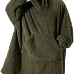 Thick Fleece Hooded Unisex Sweater Winter Double-sided Sweatshirt - EX-STOCK Canada