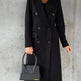Classy Fashion Long Winter Coat Office Workwear for ladies Long Blazer overcoat - EX-STOCK Canada