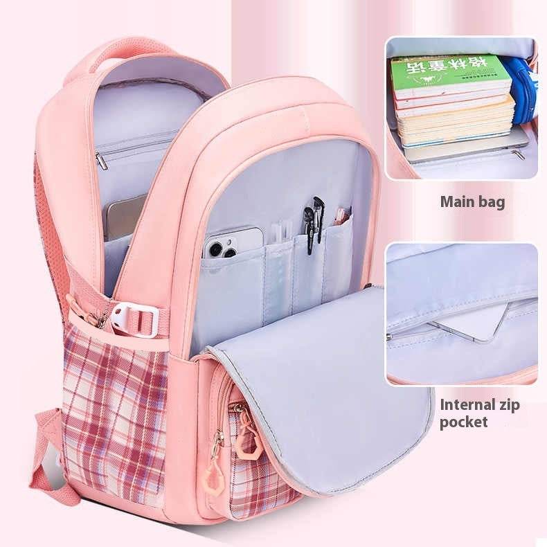 Children's Backpack Lightweight Spine-protective Burden Reduction Large Capacity - EX-STOCK Canada