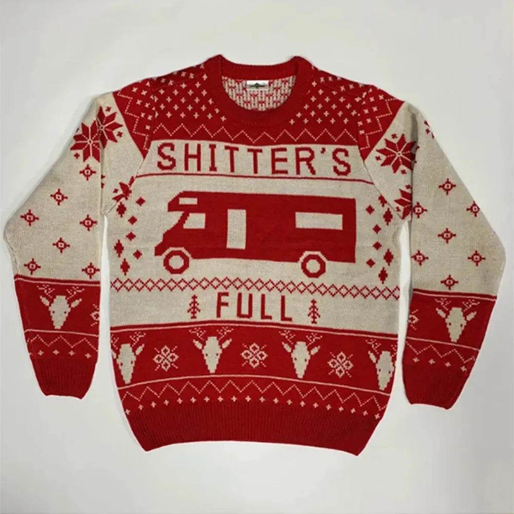Pullover Crewneck Jacquard Christmas Sweater - EX-STOCK Canada