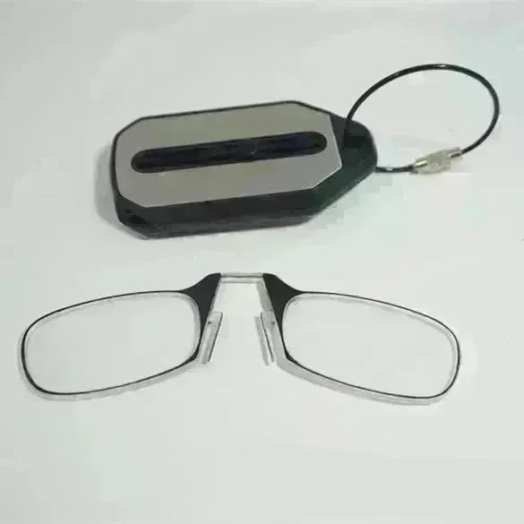 Mini Nose Clip On Portable Reading Glasses Men For Women Rimless Portable Magnifying Presbyopic Glasses Eyewear Ladies - EX-STOCK CANADA