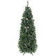 6' Artificial Pencil Christmas Tree With Snow Frosted Branches, Auto Open, Steel Base EX-STOCK Canada 