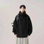 Autumn Winter Oversized Turtleneck Hoodie Pullover for mens - EX-STOCK Canada