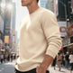 Fleece-lined Crew Neck Sweater Male Loose Casual Top EX-STOCK Canada 