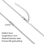 Stainless Steel Vacuum Vapor Plating 18K Gold Color Protection Lip Chain Necklace - EX-STOCK Canada