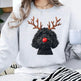 Women's Creative Round-neck Christmas Reindeer Dog Sweatshirt EX-STOCK Canada 