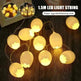 New Easter Broken Shell Egg String Lights Led Egg Lanterns Flashing Lights String Lights Christmas Decoration Lights - EX-STOCK CANADA