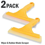 2pc Window Squeegee Shower Cleaner Car Home Glass Wash Water Wiper Ice Scraper - EX-STOCK Canada