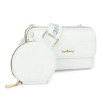 2pcs Lychee Texture Composite Bag Fashion Mobile Phone Bag With Small Coin Purse Letter Print Zipper Crossbody Shoulder Bag - EX-STOCK Canada