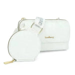 2pcs Lychee Texture Composite Bag Fashion Mobile Phone Bag With Small Coin Purse Letter Print Zipper Crossbody Shoulder Bag - EX-STOCK CANADA