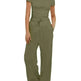 2pcs Solid Color Casual Sports Suit Short-sleeved Top And High-waisted Drawstring Wide-leg Pants Summer Fashion Set For Womens Clothing - EX-STOCK CANADA