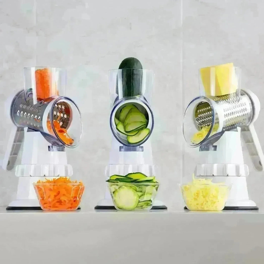3 In 1 Vegetable Slicer Manual Kitchen Accessories Grater For Vegetable Cutter Round Chopper Mandolin Shredder Potato Home Kitchen Supplies Kitchen Gadgets - EX-STOCK CANADA