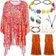 Tie Dye Cloak Costume Halloween Party Clothing Suit - EX-STOCK Canada