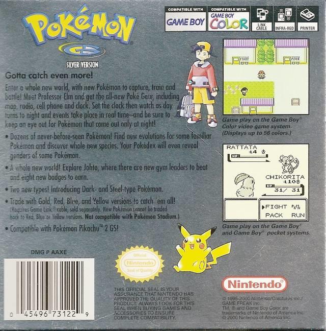 Pokemon Silver Version ( Authentique avec nouvelle batterie ) 