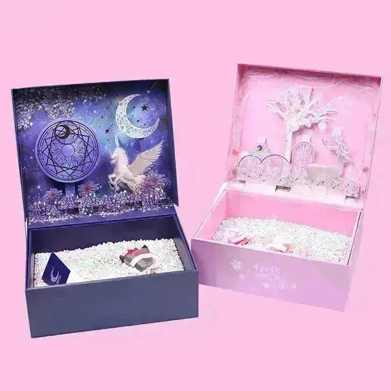 Hand Gift Packaging Box Birthday Gift Bag Box Customization - EX-STOCK CANADA