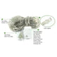 Christmas led lights string lights outdoor waterproof fishnet lights full of stars paved holiday lights wedding ins decorative lights - EX-STOCK CANADA