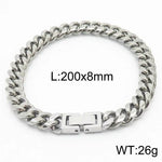 Cuban Link Chain Trimming Chain Jewelry Buckle Titanium Steel Bracelet - EX-STOCK Canada