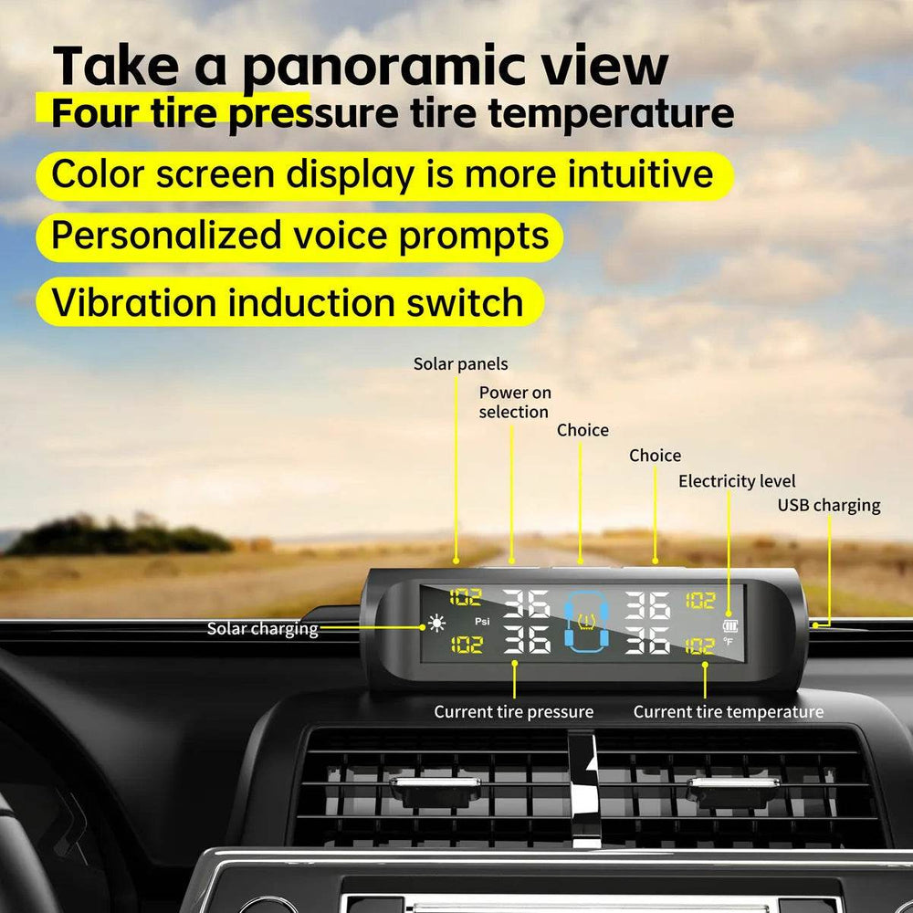 Automobile Vehicle Intelligent Power USB Tire Pressure sensor Monitoring System - EX-STOCK Canada