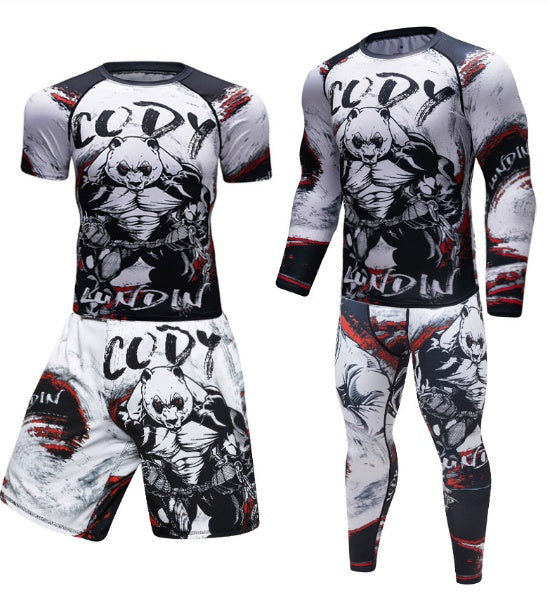 MMA Work Out Compression Rashguard T shirt Men VS PK Exercise 3D Fitness Tights Bodybuild Cross fit Rash Guard 