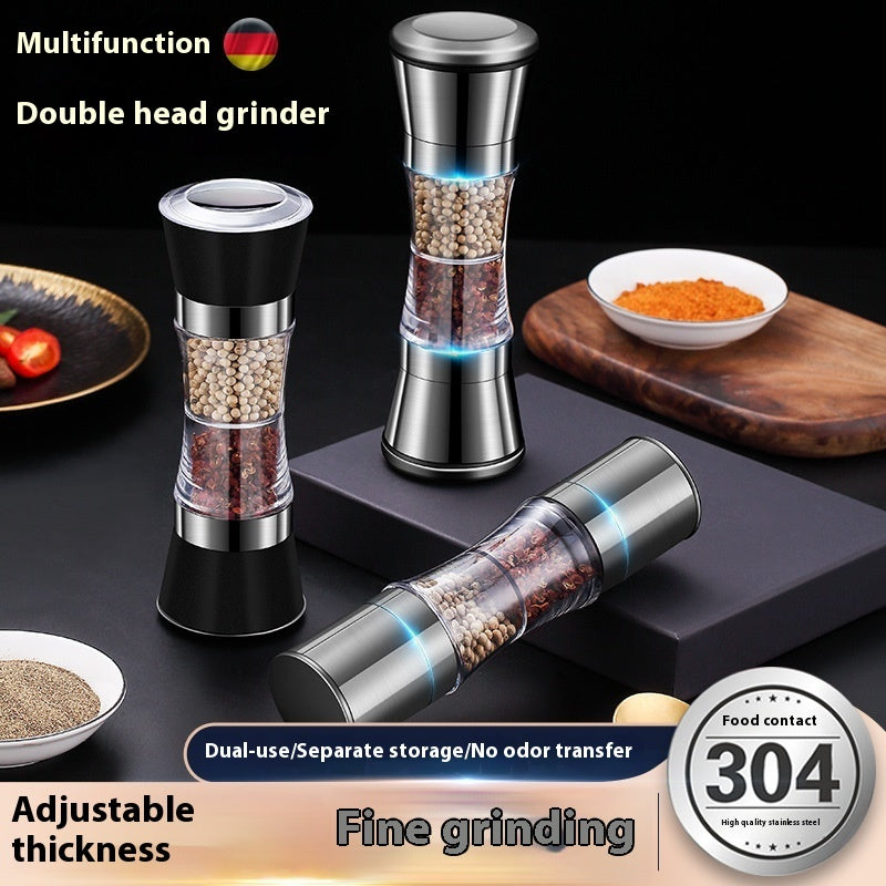 304 Double-headed Stainless Steel Pepper Grinder EX-STOCK Canada 