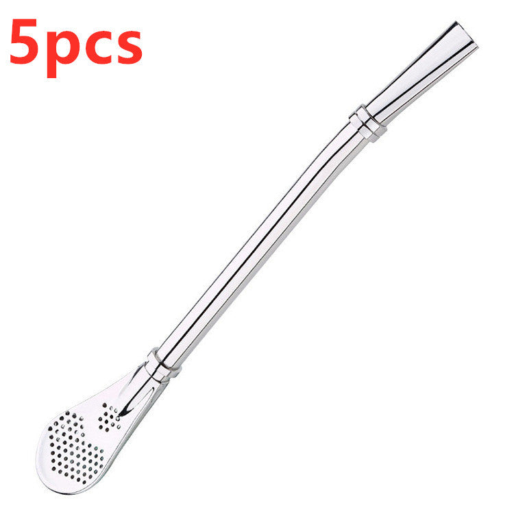 304 Stainless Steel Residue Filter Straws Spoon EX-STOCK Canada 