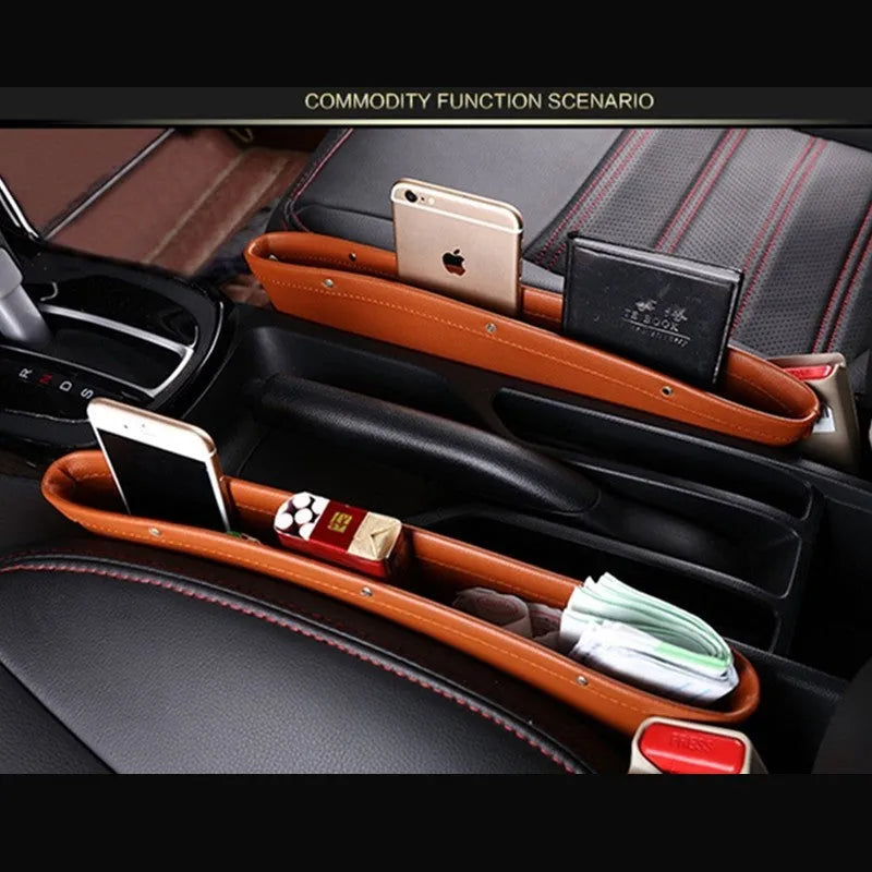 PU Leather car seat gap organizer Bag - EX-STOCK CANADA