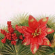 Christmas Wreath Clover Wreath Natural Pine Decorative Christmas Garland with Frost - EX-STOCK CANADA