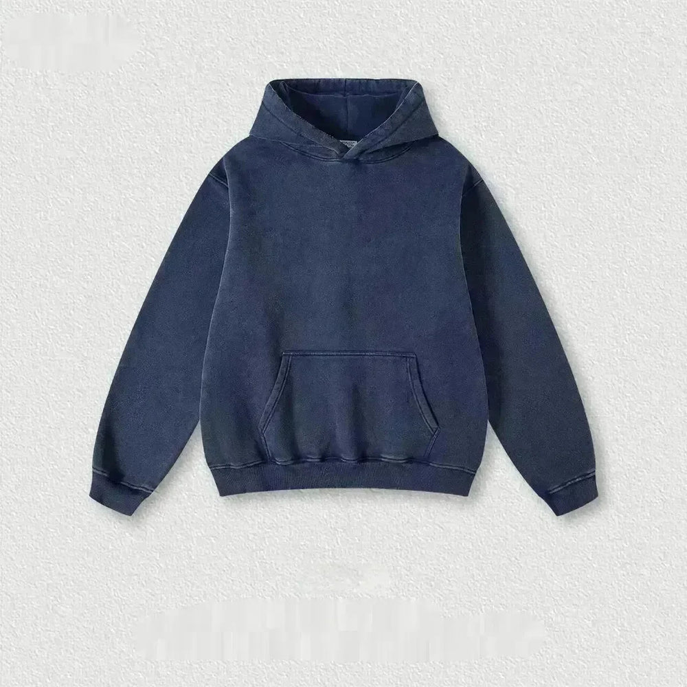 Men's Fashion Retro Velvet Hoodie Sweatshirt Pullover top - EX-STOCK CANADA