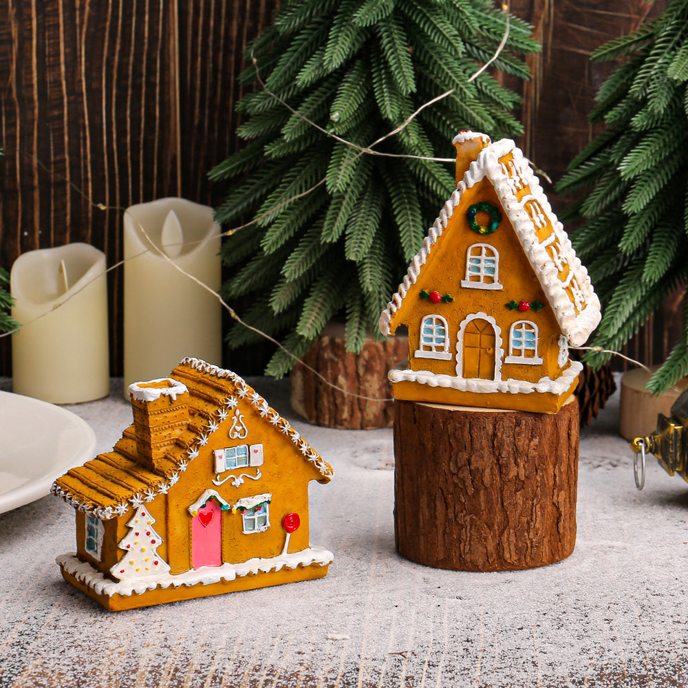 Christmas Small House Micro Landscape Luminous House Furnishings Ornaments EX-STOCK Canada 