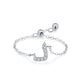 S925 Sterling Silver Niche Style Arabic Letters Pull-out Chain All-match Stackable EX-STOCK Canada 