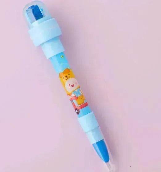 12 Color Bubble Crayon Painting Graffiti Seal for Children - EX-STOCK Canada