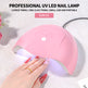LED Nail Lamp, Nail Dryer Gel Nail Polish Curing LED UV Light With 4 Timers Automatic Sensor LCD Display Professional Nail Art Tools Accessories For Fingernail Toenail Salon EX-STOCK Canada 