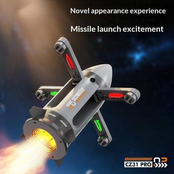 Mini Drone Fusée Télécommandé avec LED, Avion RC Pliable