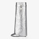 Silver metallic boot on a white background
