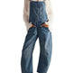 Casual Loose Denim Overalls Street Jeans Jumper Pant Denim Jumper for Women - EX-STOCK Canada
