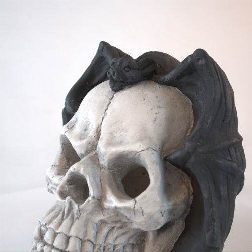 Fire Pit Demon Skull Gas Log For Ventless Vent Free, Propane, Gel, Ethanol, Electric, Outdoor Fireplace And Fire Pit, Halloween Decor - Patent Pending - EX-STOCK Canada