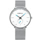 Simple ultra-thin watch round mesh belt watch - EX-STOCK Canada