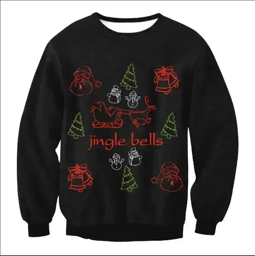 UGLY CHRISTMAS SWEATER Vacation Santa Elf Funny Womens Men Sweaters Tops Autumn Winter Clothing - EX-STOCK CANADA
