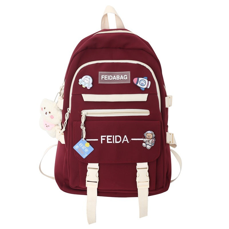 Elegant Mori Leisure Backpack Large Capacity Early High School Student Schoolbag EX-STOCK
