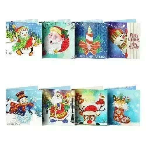 Handmade DIY Christmas Card Piece Diamond Painting - EX-STOCK CANADA