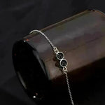 Double Bezel Setting Simple Language Bracelet - EX-STOCK CANADA