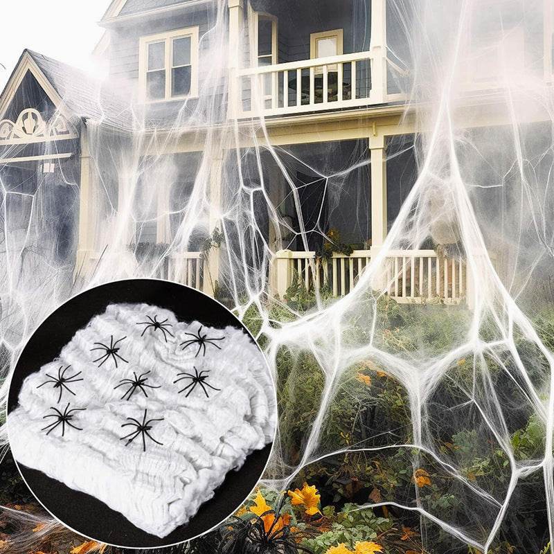 Halloween Decoration Cotton Spider Web Atmosphere Layout Props - EX-STOCK Canada