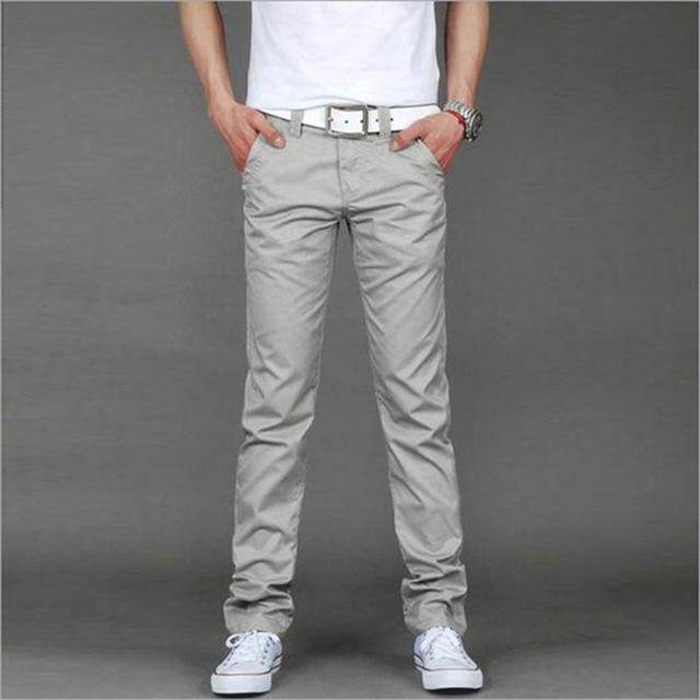Slim fit straight leg Trouser Casual for Men's - EX-STOCK Canada