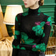 Elegant Women Slim fit Mock neck top ladies turtle neck tops - EX-STOCK CANADA