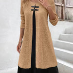 Winter Cashmere Slim Fit Midi Flared Sweater Dress - EX-STOCK Canada